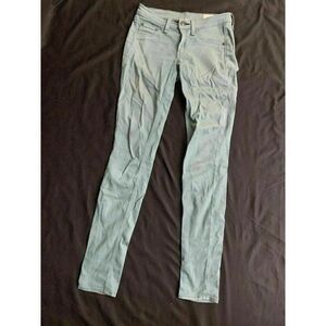 Rag Bone Solid Teal Blue Mid Rise Skinny Jeans